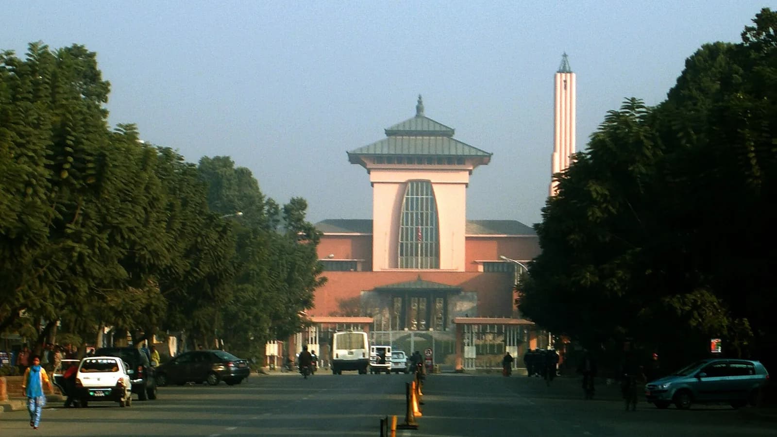 The Narayanhiti Royal Palace in central Kathmandu, the residence of Nepal's monarchy in 2001 and now a national museum