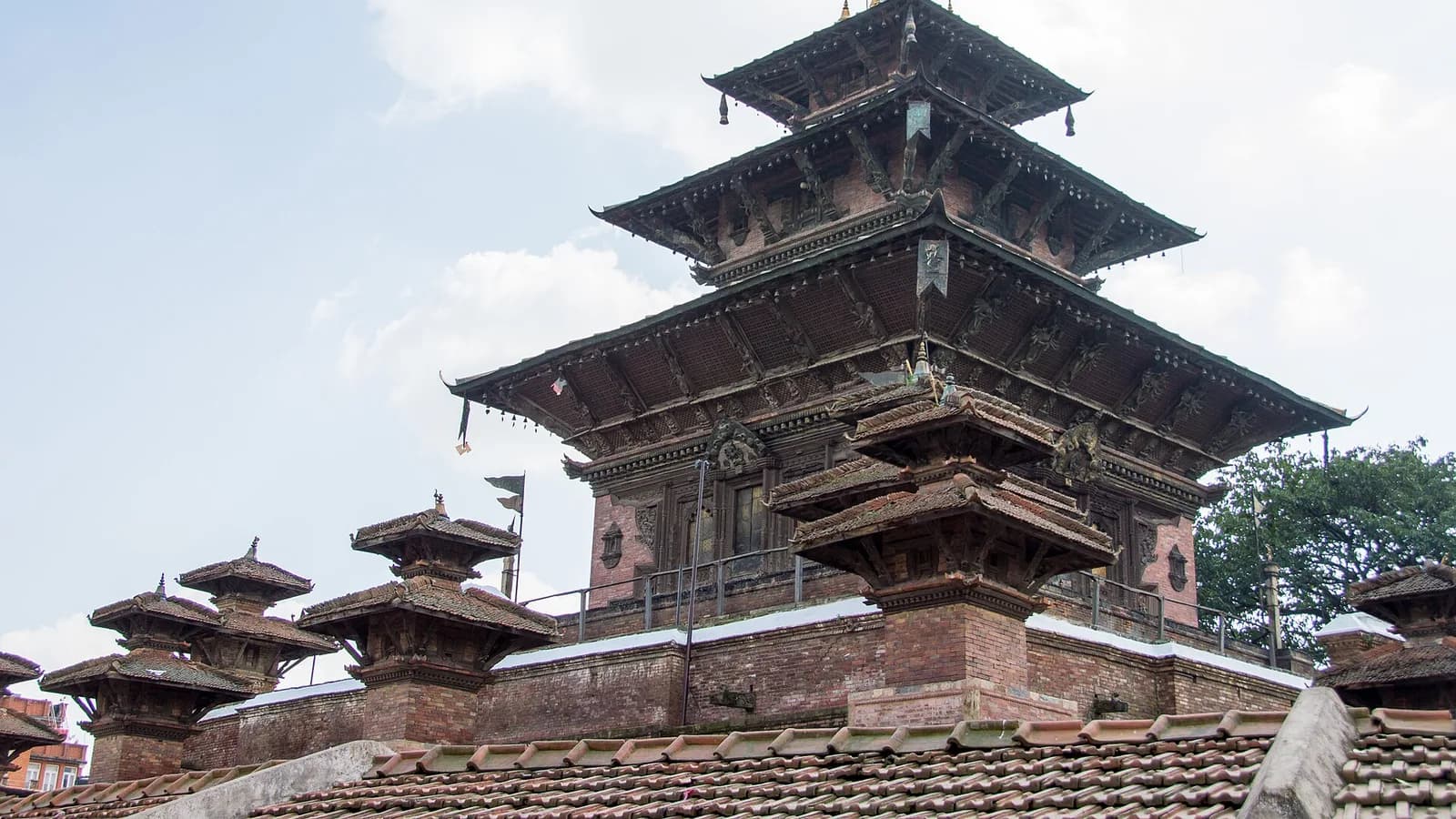 Tiered pagoda temples at Kathmandu Durbar Square