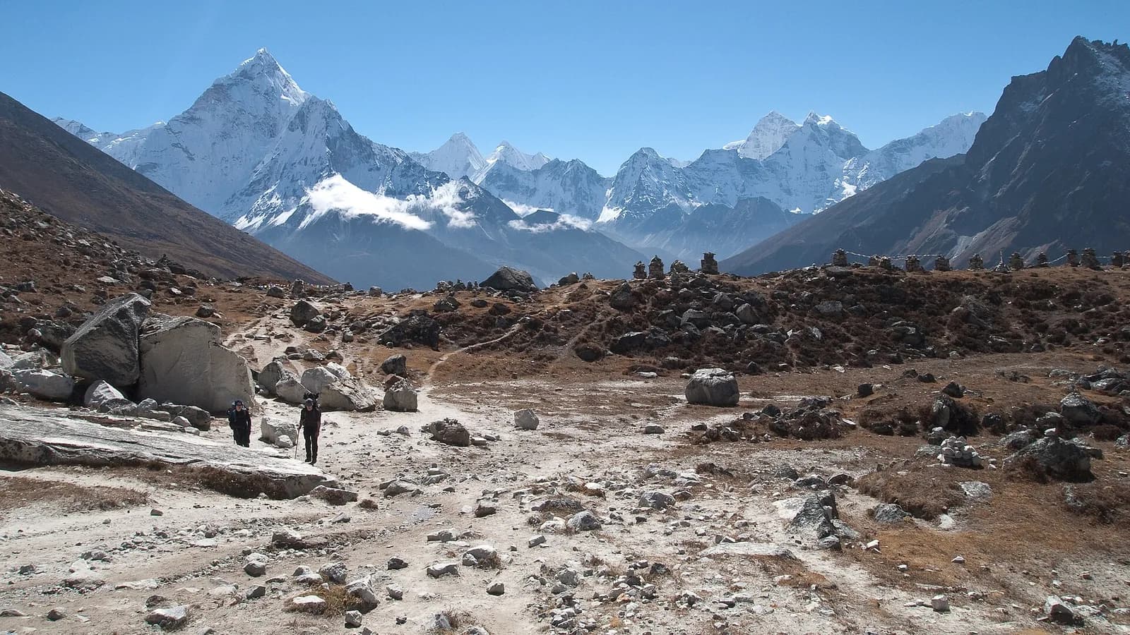 The Himalayan range seen as a long white wall of peaks from space, the kind of giant mountains Nirmal Purja climbs